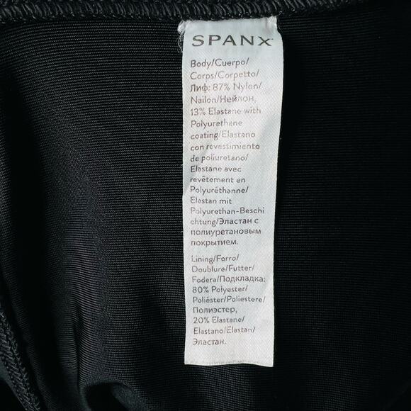 Spanx Faux Leather Leggings Women’s S Black High Waist Compression Pants Small - Picture 5 of 6
